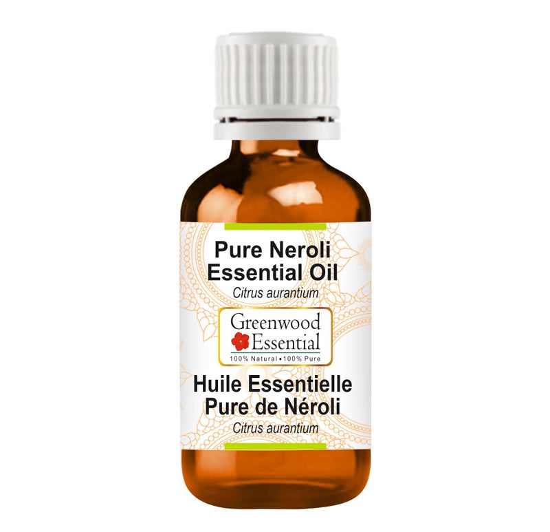 Greenwood Essential Neroli Essential Oil (Citrus aurantium) Pure | Non-Sticky | Non-Greasy | Lightweight | Men & Women | All Skin Types | Steam Distilled 30ml (1 oz) - Image 1